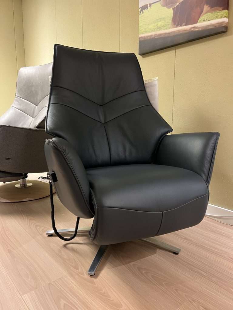Relaxfauteuil 010-442A elektrisch 2 motorig Antraciet