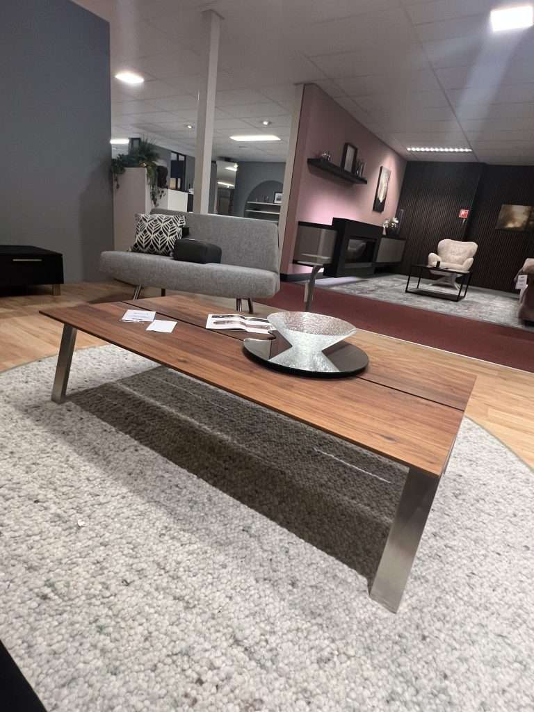 Salontafel 135/67,5 cm amerikaans noten premium olie